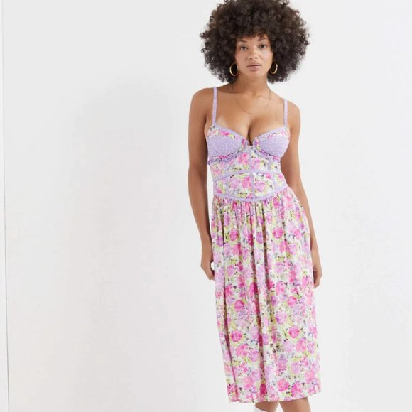 NWT: MARTINA MIDI DRESS by For Love & Lemons - Picture 3 of 6